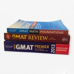 LOT of 3 Kaplan GMAT Prep Book Set, GMAT study guide, practice tests